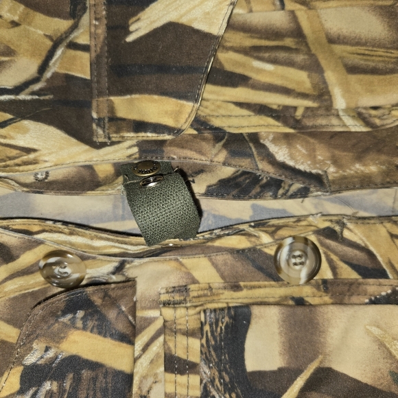 Filson Advantage Wetlands Waterfowl Camo Vest Xl Waxed Style 436WL Cropped Rare - Picture 5 of 8